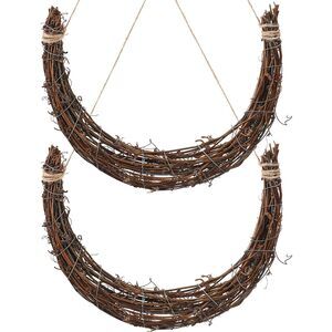 5736 2pcs Grapevine Wreath, Christmas Vine Branch Wreath Garland Grapevine